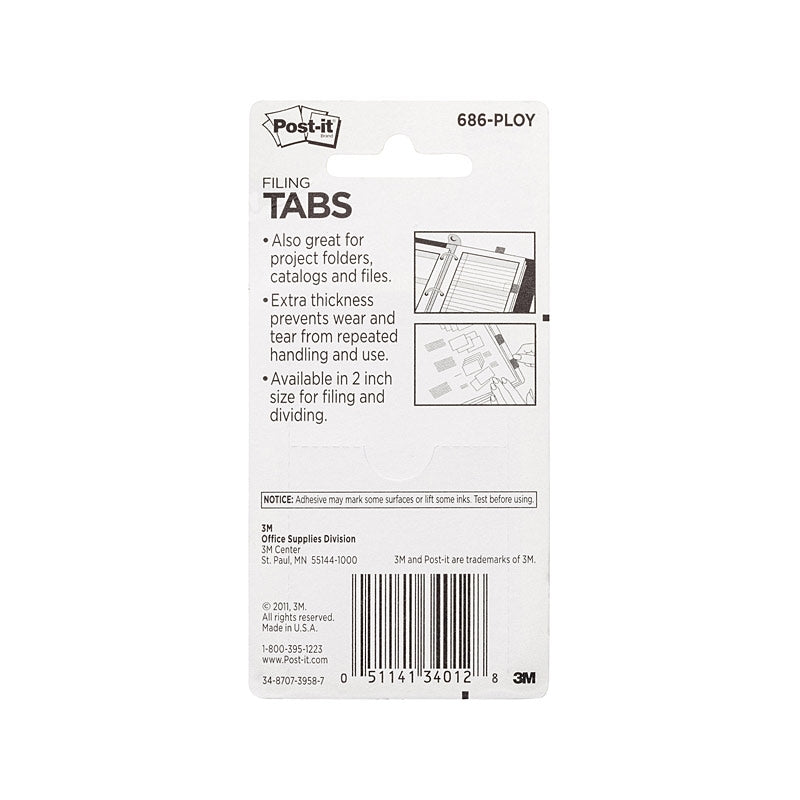 Strong Self-Adhesive Index Tabs 50x38mm - 6 Boxes (144 Tabs) 