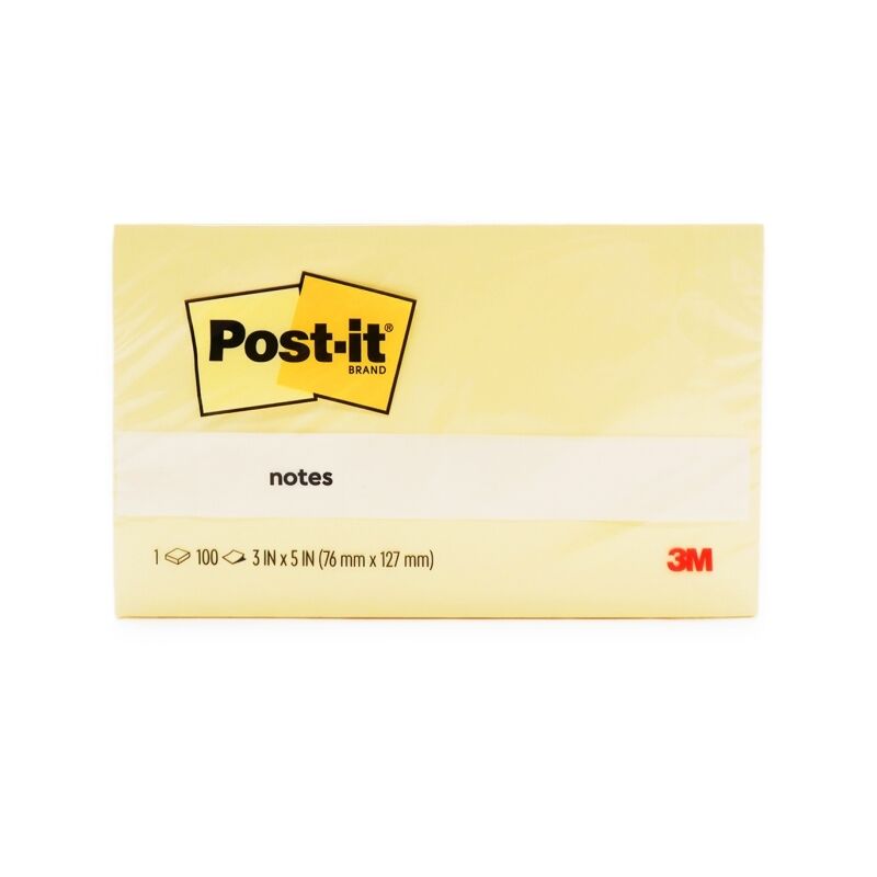 Yellow Sticky Notes 3x5 Inch - 12 Pack 