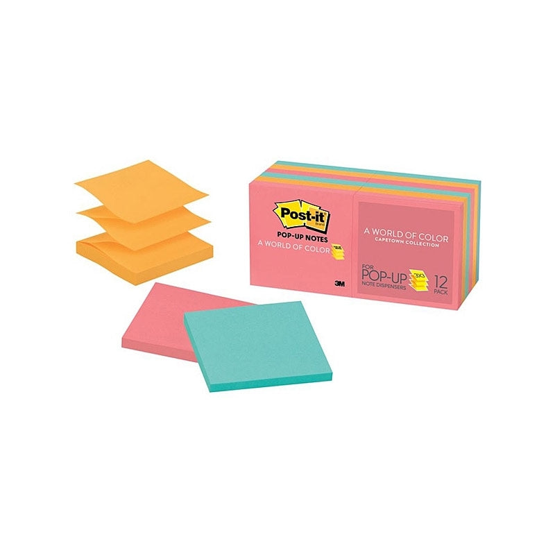 Colorful Pop-Up Sticky Notes & Page Tabs - 6 Pack 