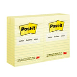 Post-It Yellow Sticky Notes, Large (98x149mm) - 12 Pack 