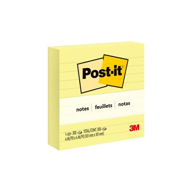 Yellow Sticky Notes 98x98mm - 12 Bulk Packs 