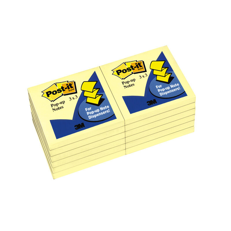 Yellow Sticky Notes 3x3 - Bulk 12 Pack 