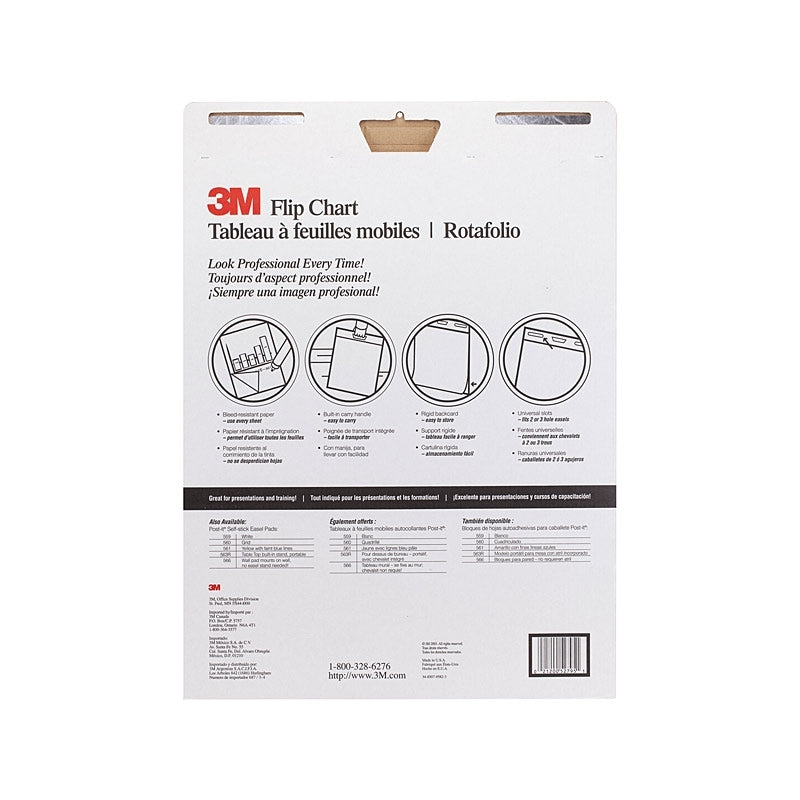P-I 570 Large Flip Chart Paper Pads - 635x762mm (2 Pack) 
