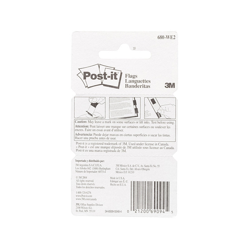 Presco White Marking Flags P-I 680-WE2 - Box of 12 