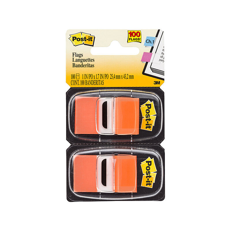Post-it Flags 680-OE2, Orange - 6 Boxes (12 Total Dispensers) 