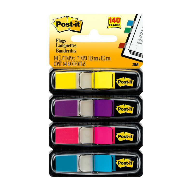 Mini Sticky Page Marker Flags - 6-Pack 