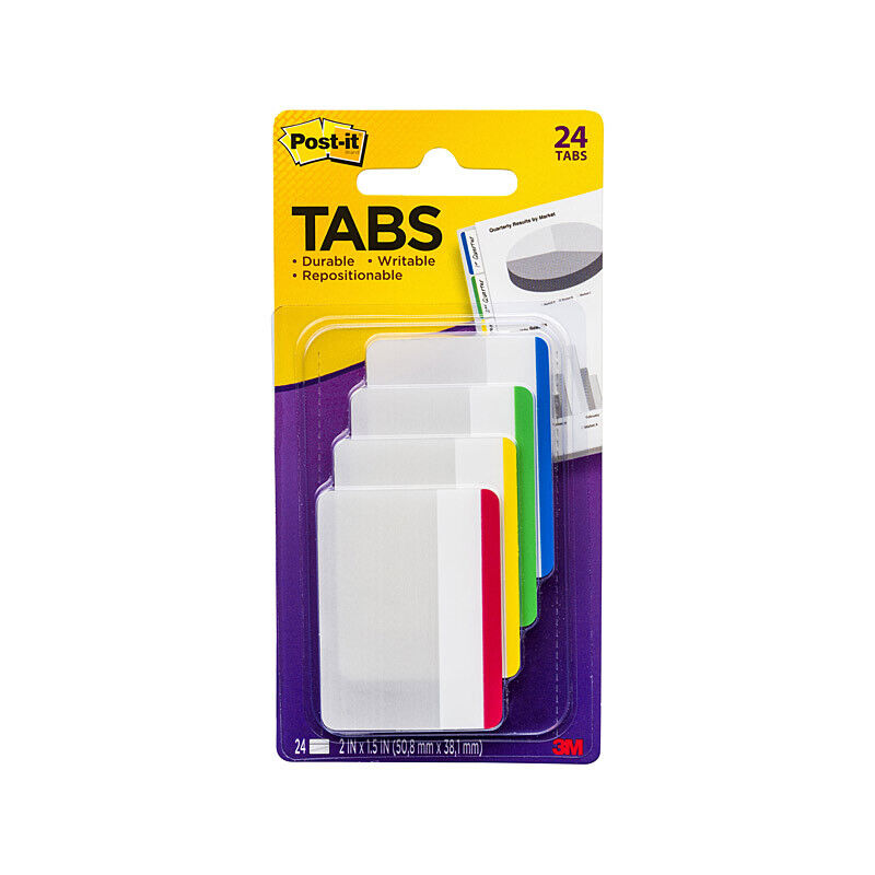 Post-it Index Tabs 686F-1 - Assorted, 144 Tabs Total 