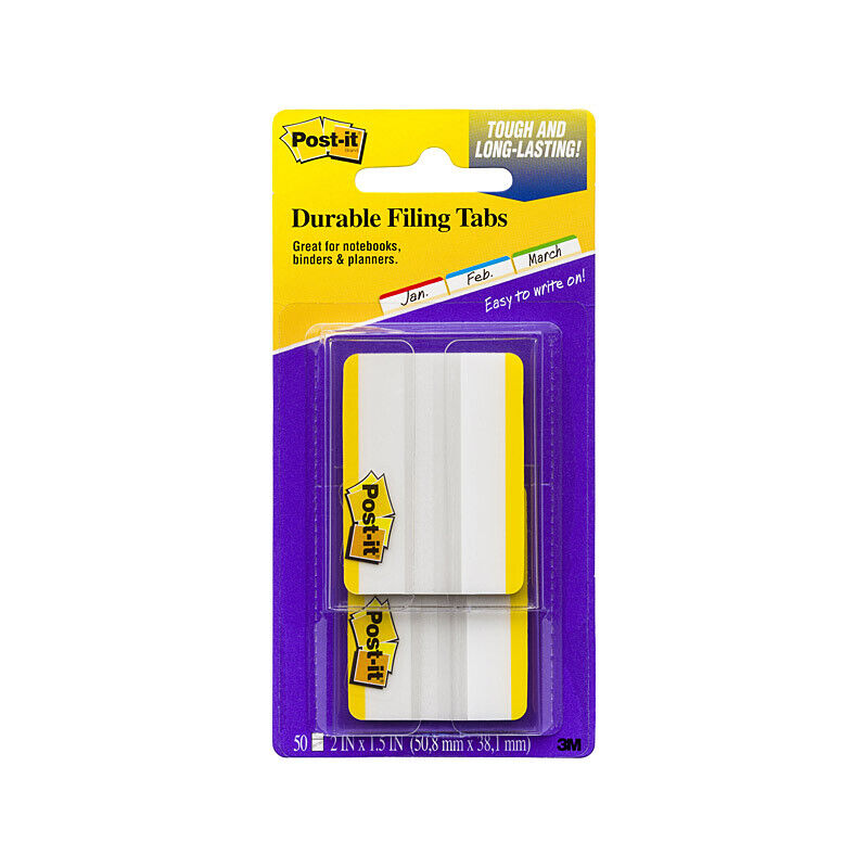 Bulk Yellow Document Tabs - 6 x 50 Count Packs 