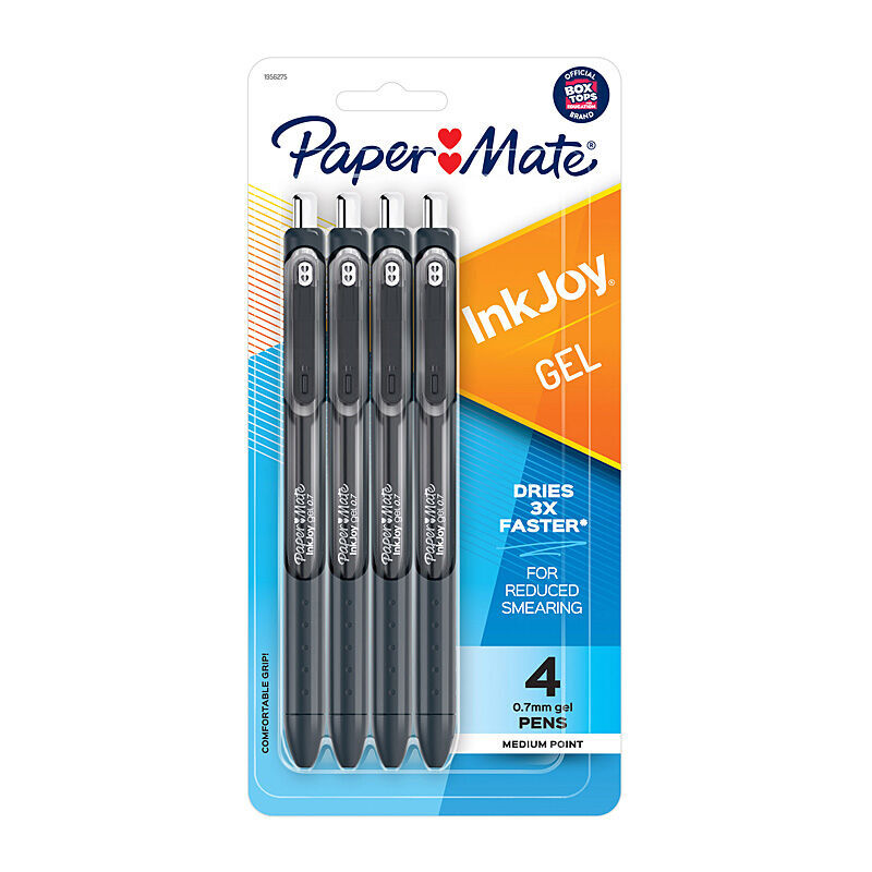 Paper Mate InkJoy Gel Pens, 0.7mm Black, 24 Count (6 x 4-Pack) 