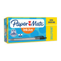 Paper Mate InkJoy 100RT Retractable Black Ballpoint Pens, Box of 12 
