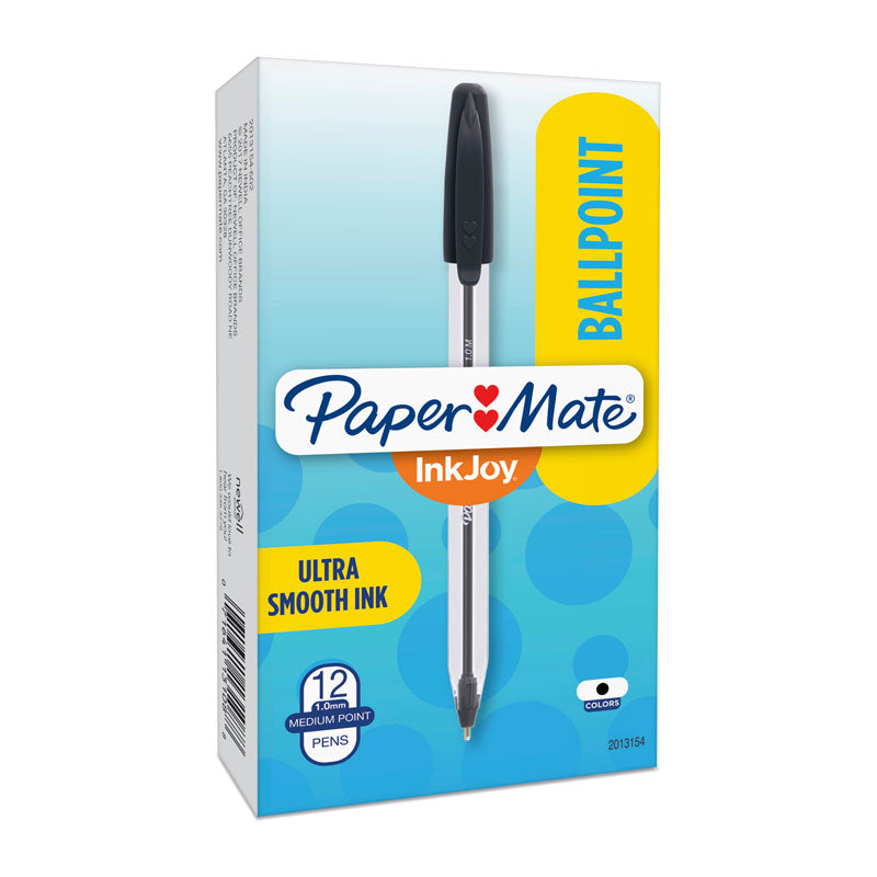 Paper Mate InkJoy 50ST Black Ballpoint Pens, 12-Count 