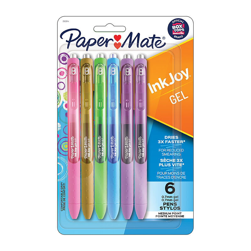 Penmate IJoy Pastel Retractable Gel Pens - 6 Pack 