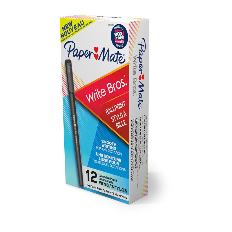 PM WriteBros 1.0mm Blue Ballpoint Pens - 12 Pack 