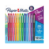 Paper Mate Flair Felt Tip Pens | Assorted 12-Pack for Vibrant Writing