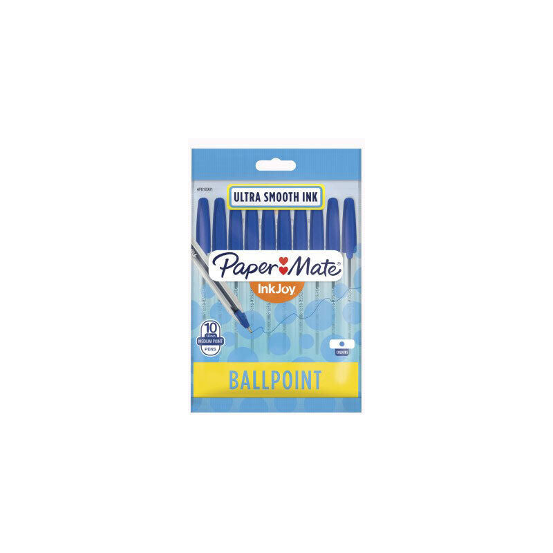 Paper Mate InkJoy 100 Blue Ballpoint Pens - Bulk Box (120 Pens) 