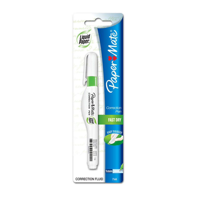 Bic Liquid Paper Correction Pen - 7ml | Box of 12 for School & Office 