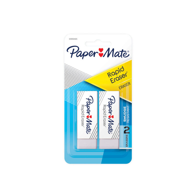 PM Rapid Erase Erasers - Box of 12 Packs (24 Count) 