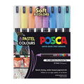 Posca PC-1MR Extra Fine Soft Color Markers - 8 Pack 