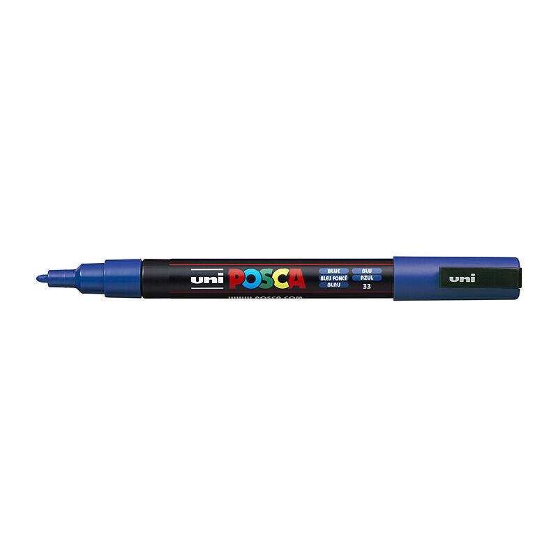 Posca PC-3M Fine Tip Blue Paint Marker 