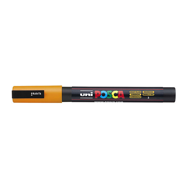 Posca Fine Tip Bright Yellow Paint Marker 