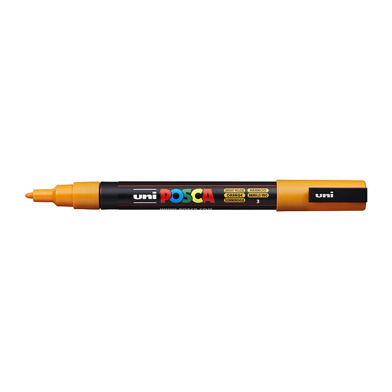 Posca Fine Tip Bright Yellow Paint Marker 