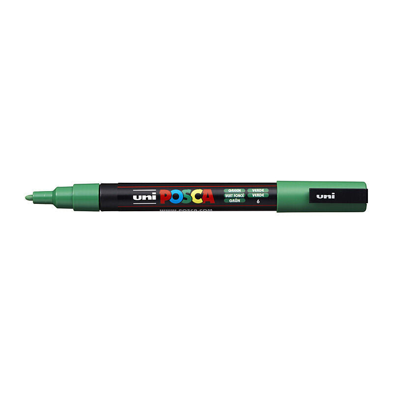 Posca PC-3M Green Fine Bullet Tip Paint Marker 