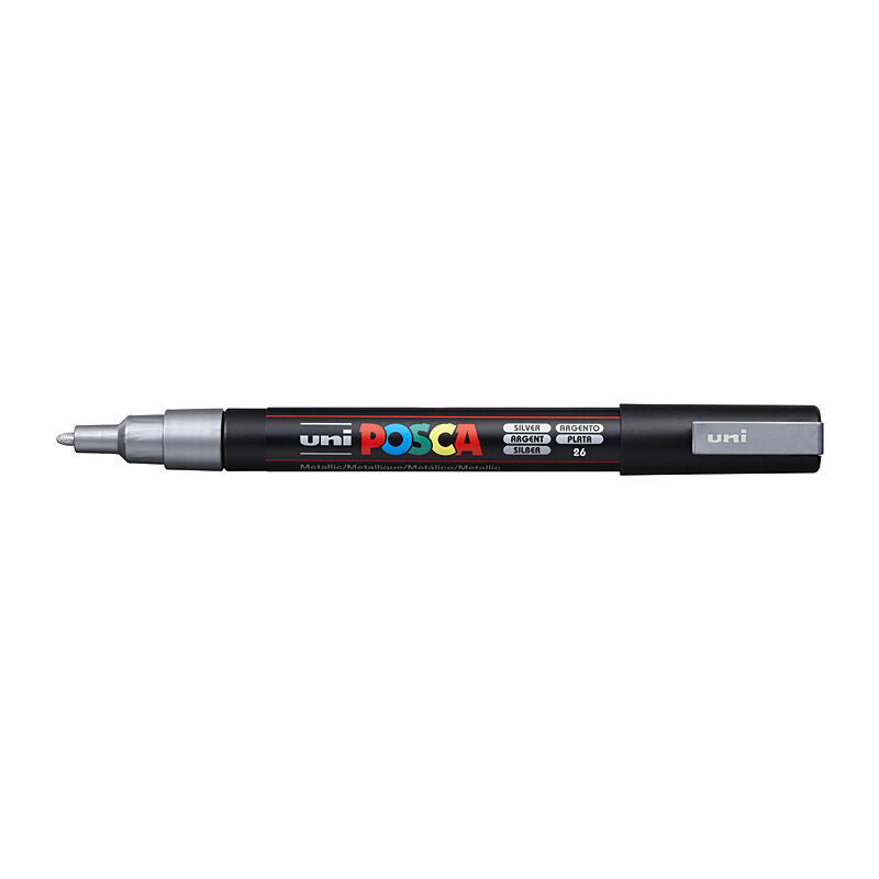 Posca PC-3M Fine Tip Silver Paint Marker 