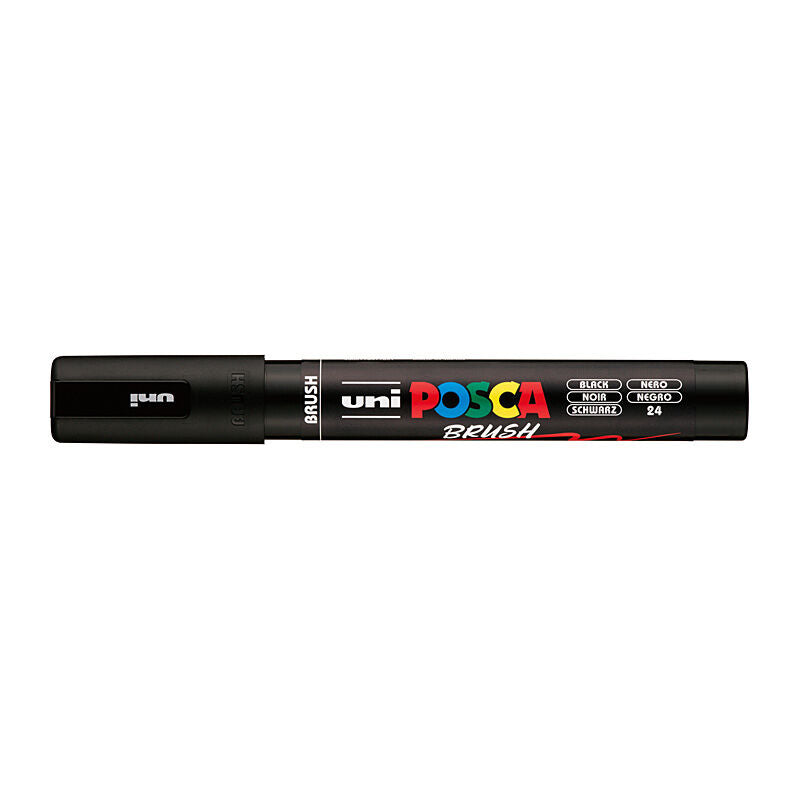 Posca Black Brush Tip Paint Marker - PCF-350 
