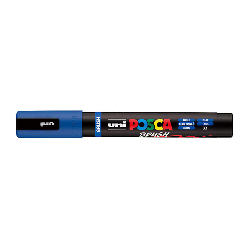 Posca Blue Brush Tip Art Marker - Medium 