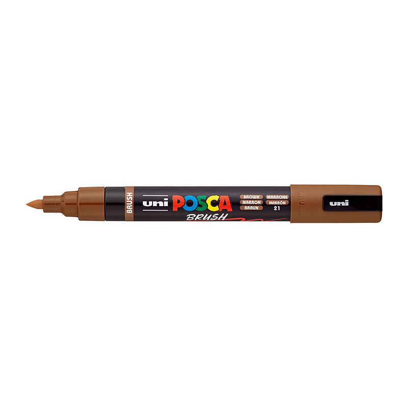 Posca Brown Brush Tip Paint Marker - PCF-350 