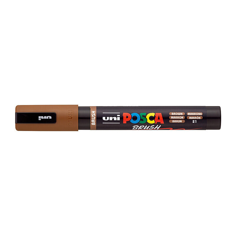 Posca Brown Brush Tip Paint Marker - PCF-350 