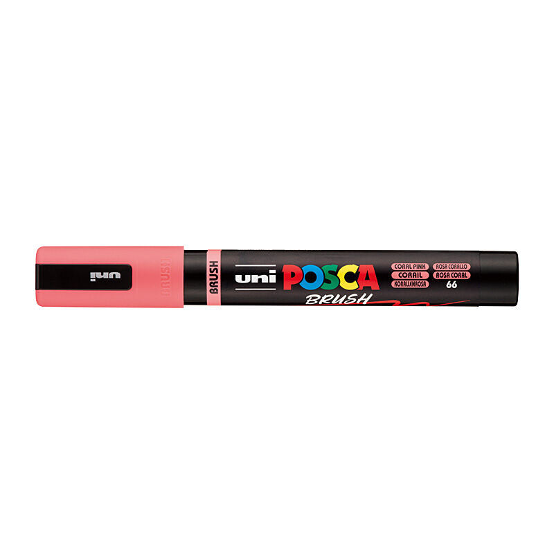 Posca Brush Tip Paint Marker - Coral Pink 