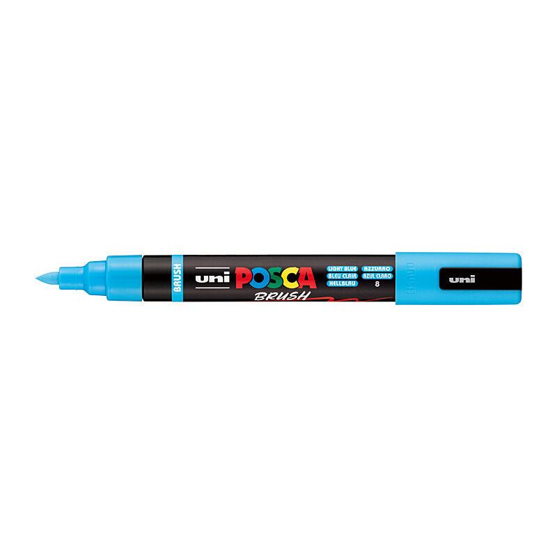 Posca Light Blue Medium Brush Tip Paint Marker 
