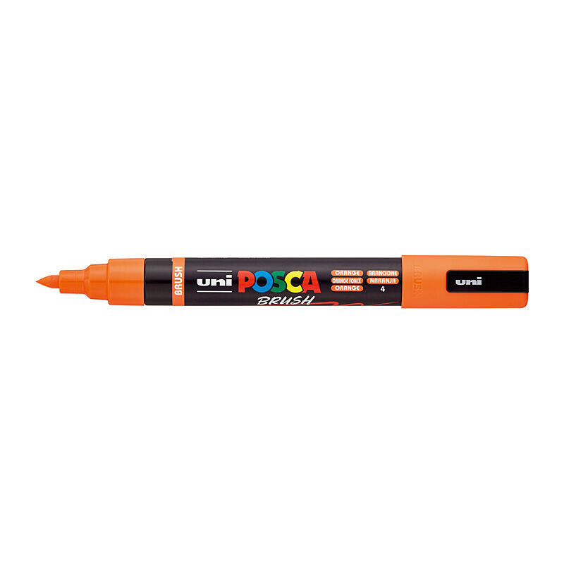 Posca Orange Medium Brush Tip Paint Marker 