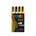Posca PC-5M Vibrant Yellow Medium Tip Paint Pens - 4 Pack 
