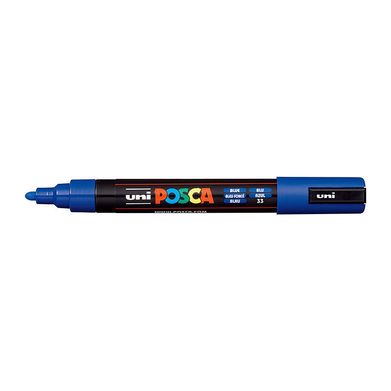 Posca PC-5M Medium Blue Bullet Tip Paint Marker Pen 
