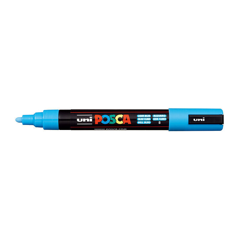 Posca PC-5M Light Blue Medium Bullet Tip Paint Marker 