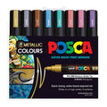 Posca PC-5M Metallic Markers 8-Pack | Medium Bullet Tip