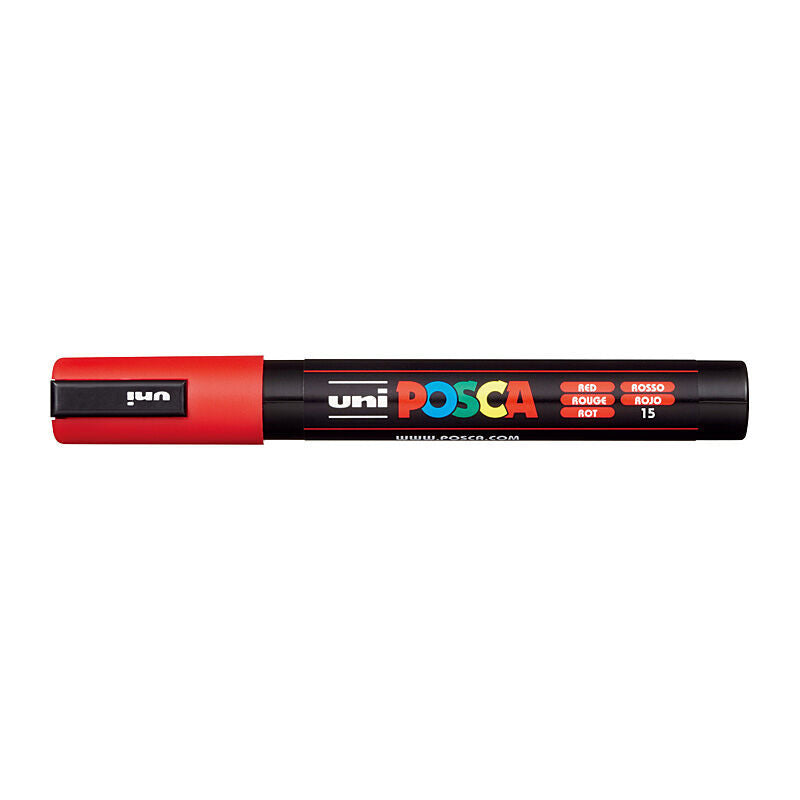 Posca PC-5M Red Paint Marker - Medium Tip 