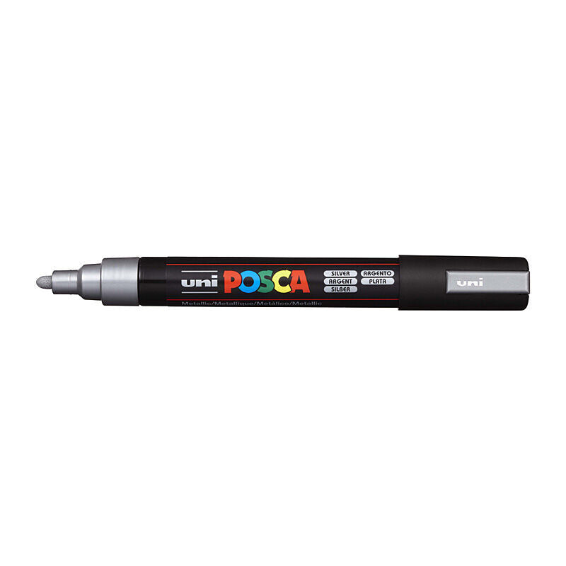 Posca PC-5M Silver Paint Marker - Medium Tip 