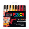 Posca PC-5M Medium Tip Paint Markers - Warm 8-Pack 