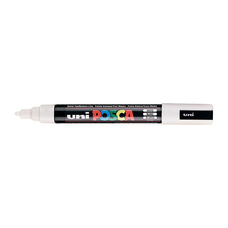 Posca PC-5M White Medium Tip Paint Marker 