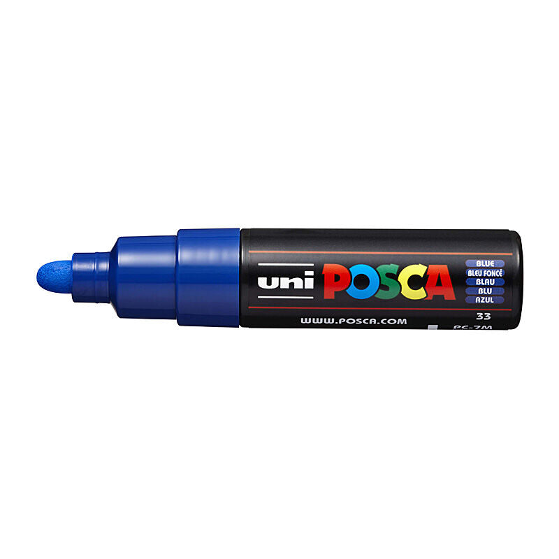 Posca PC-5M Blue Paint Marker - Bold Bullet Tip 