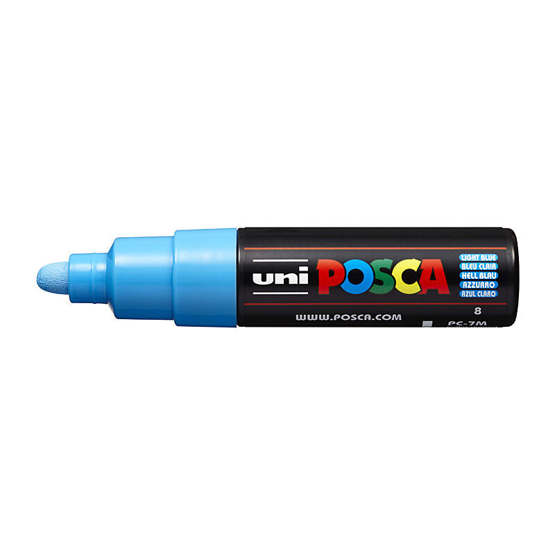 Posca Light Blue Paint Marker - Bold Bullet Tip 