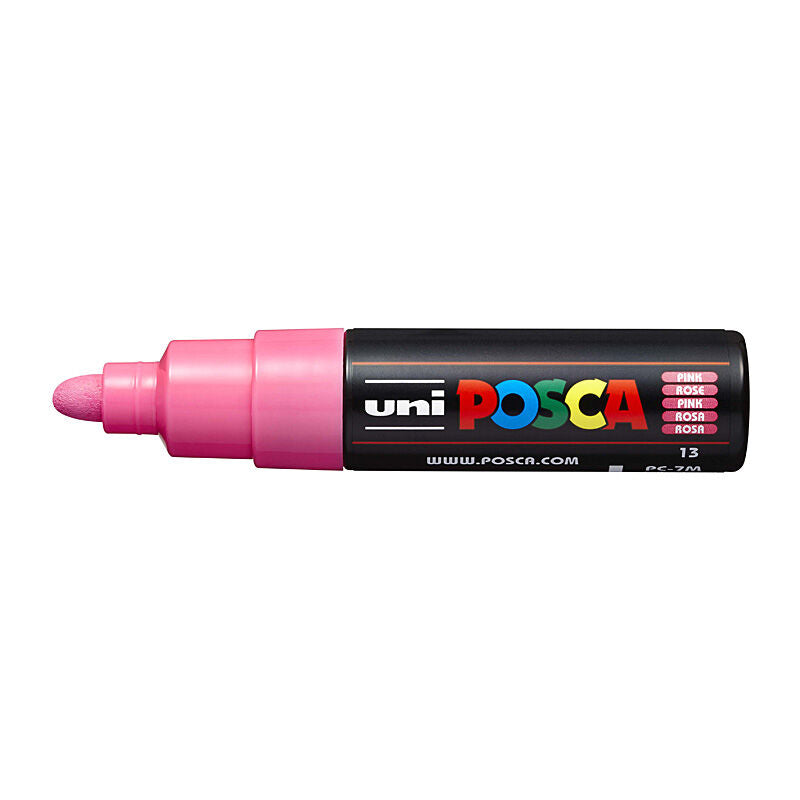 Posca Pink Paint Marker - Bold Bullet Tip 