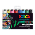 Posca PC-8M Chisel Tip Paint Markers - Assorted 16 Pack 