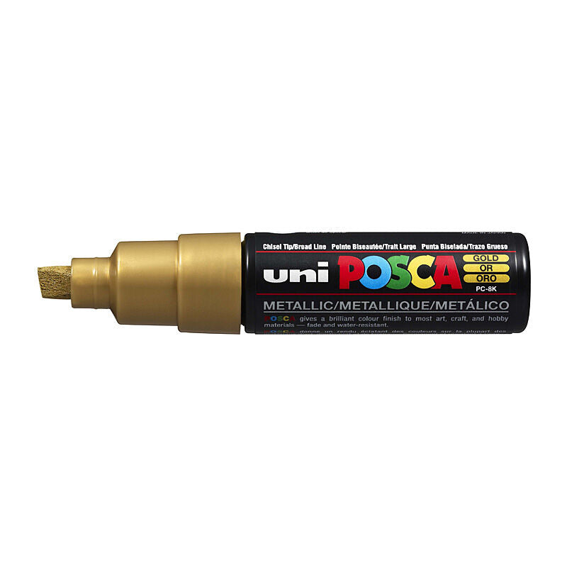 Posca PC-8M Gold Bold Chisel Paint Pen