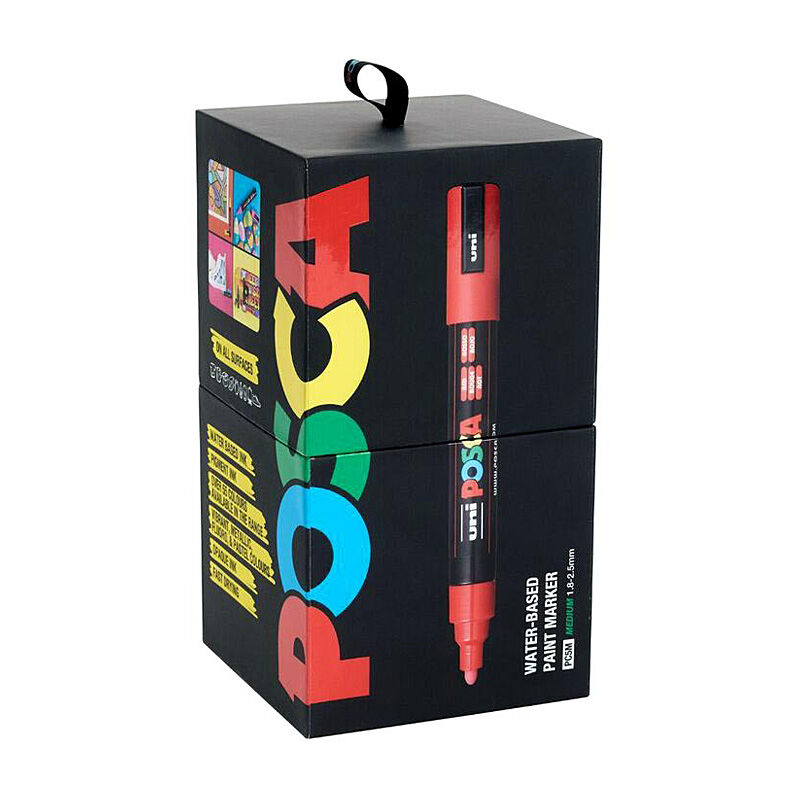 Posca PC5M Paint Marker Set - 20 Vibrant Colors in Tin 