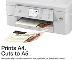 Brother A4 Wireless Printer: Duplex, A5 Auto-Cut, ADF, 300gsm