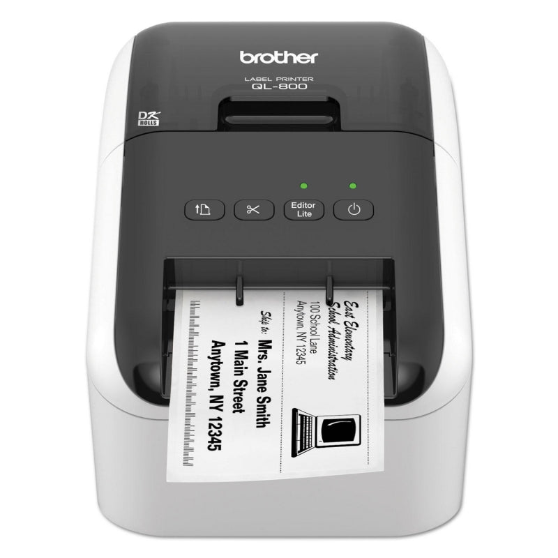 Brother QL-800 High-Speed Professional Label Printer (Black/Red)